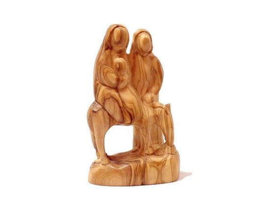 Flight to Egypt Olive Wood Sculpture