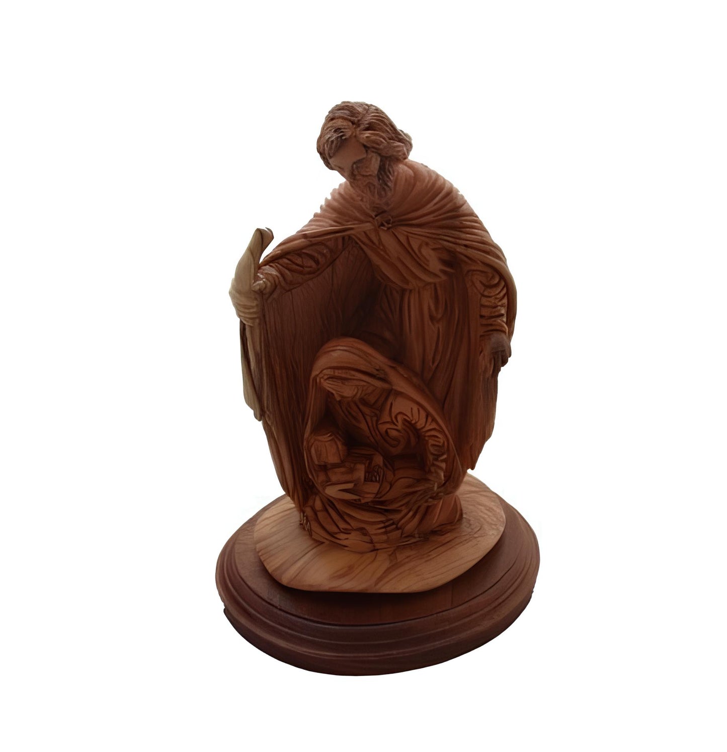 The Holy Family Statue - Nativity - Olive Wood Hand Crafted by Artist