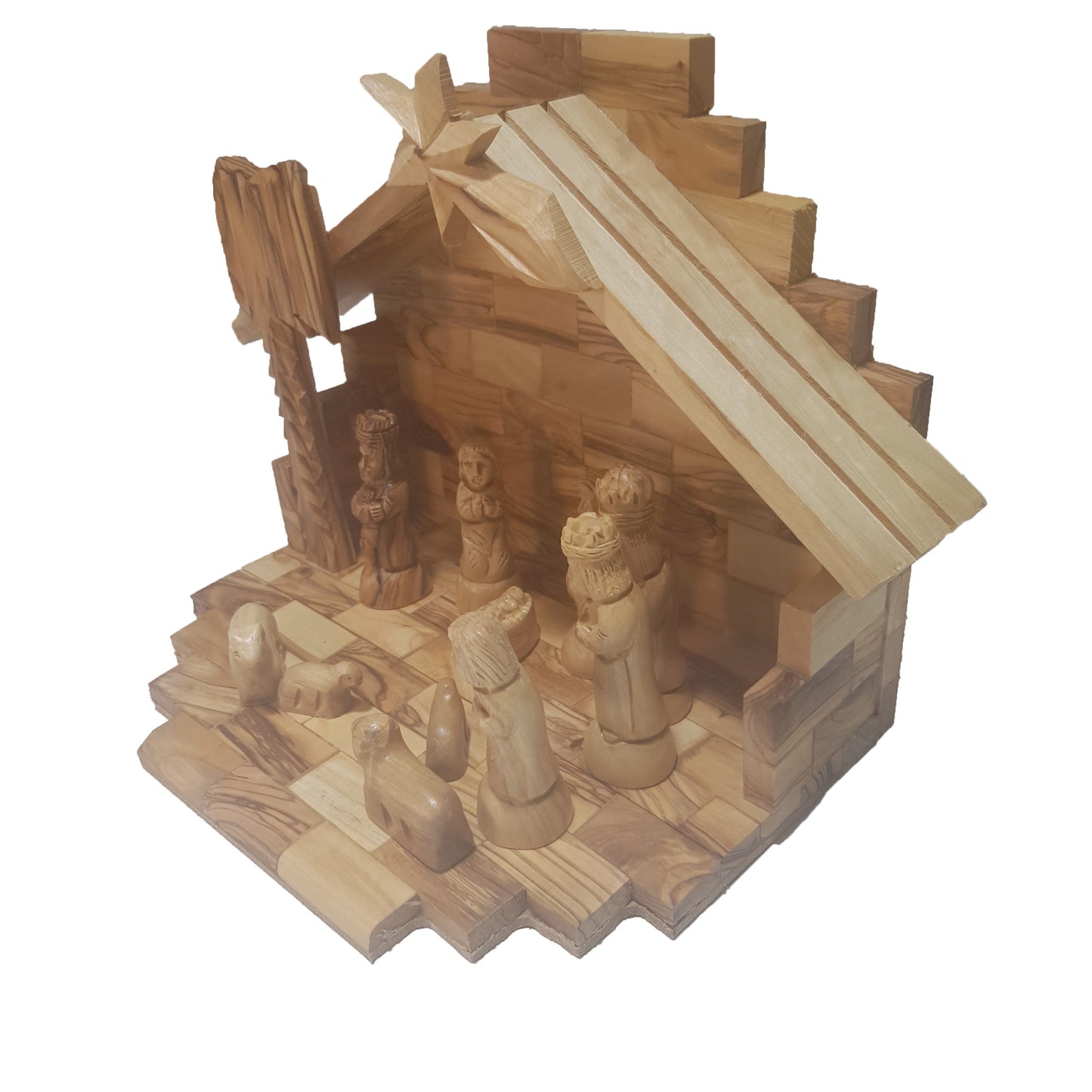 Nativity Cave Set - Genuine Olive Wood – Limited Edition