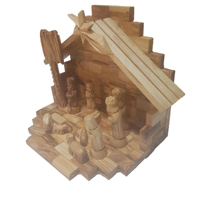 Nativity Cave Set - Genuine Olive Wood – Limited Edition