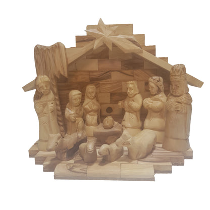 Nativity Scene Set - Genuine Olive Wood