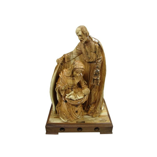 Holy Family Large Figure - Nativity Scene - Olive Wood