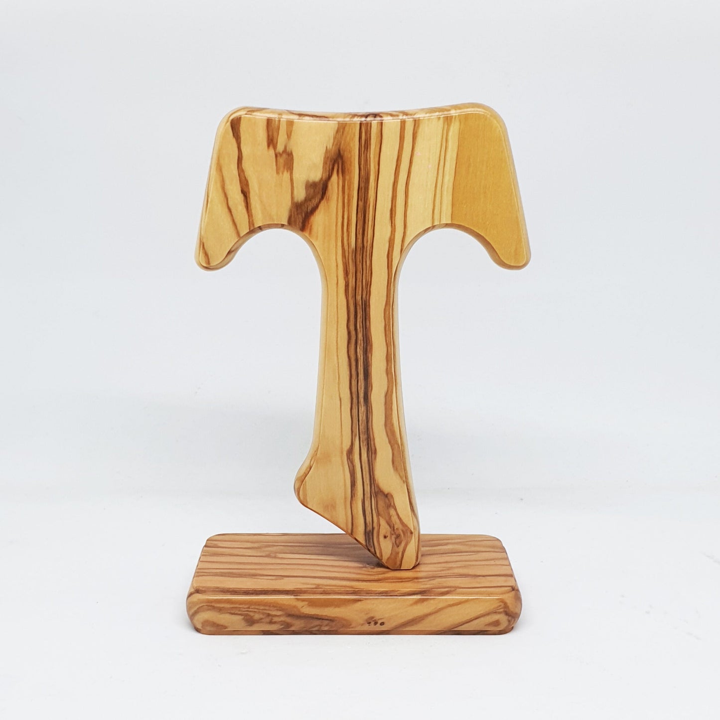 Cross Tau on Stand - Olive Wood