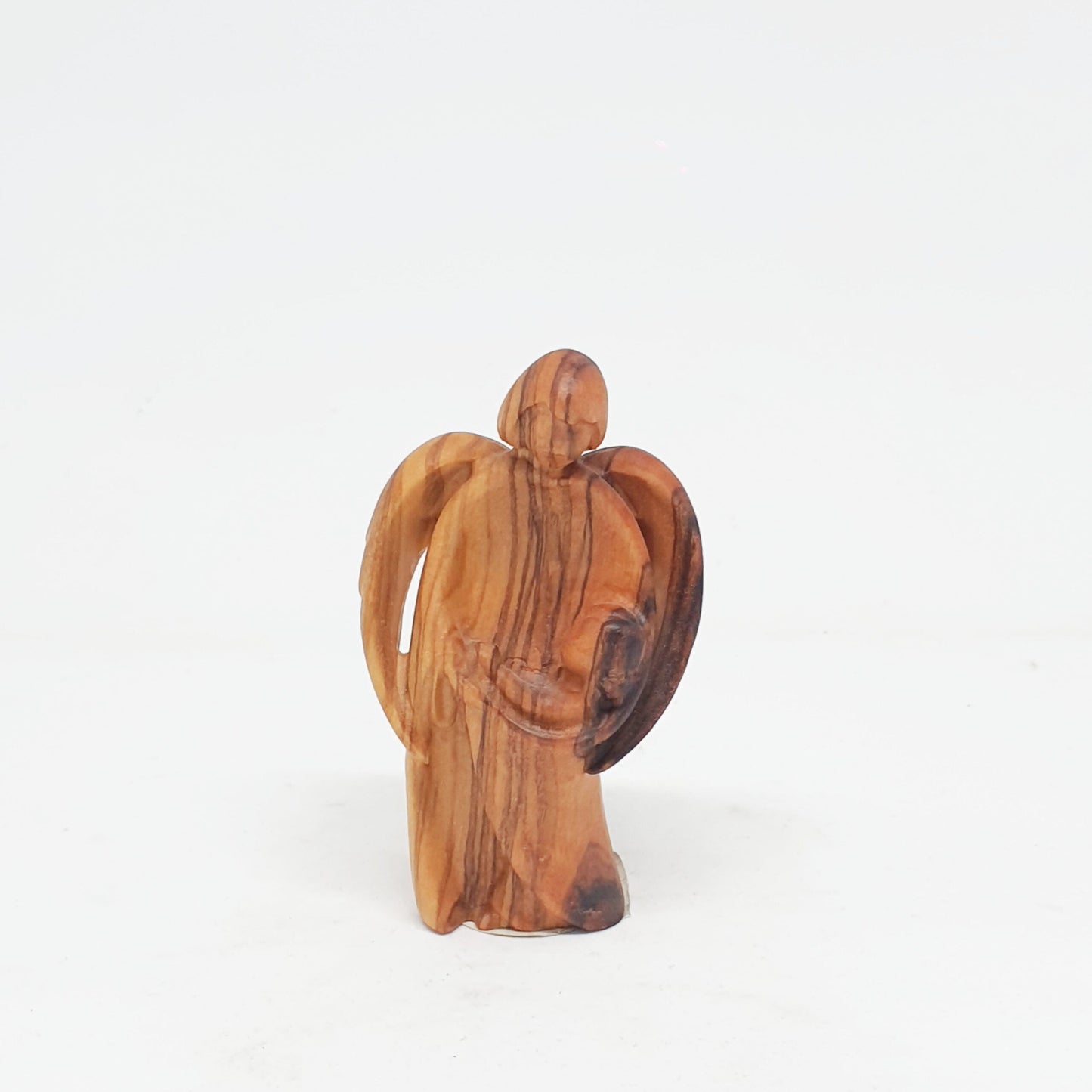 Angel with Baby Jesus - Olive Wood