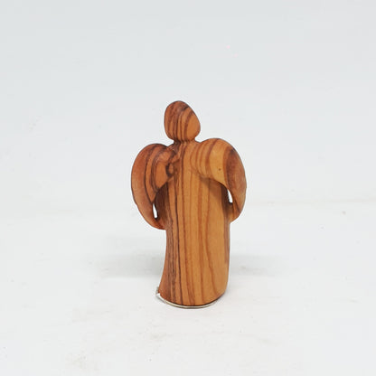 Angel with Baby Jesus - Olive Wood