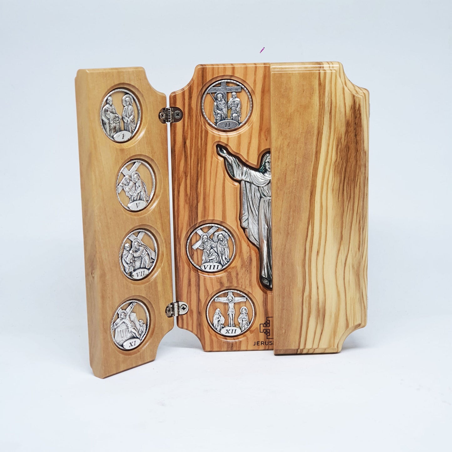 14 Stations of the Cross - Quality Olive Wood Book