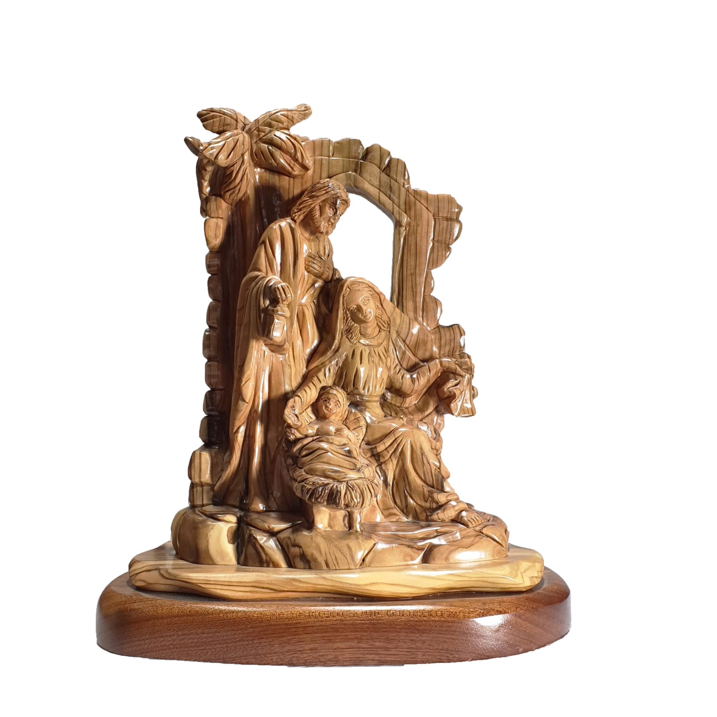 The Holy Family - Nativity Scene - Hand Carved Olive Wood