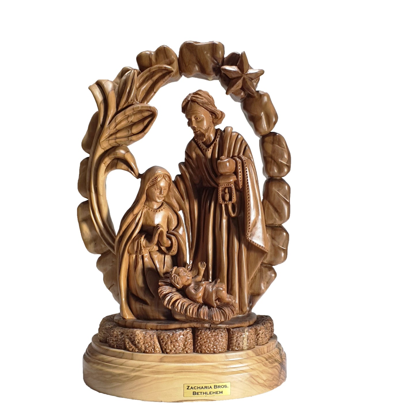 The Holy Family - Nativity Scene - Hand Carved Olive Wood