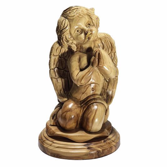 Guardian Angel - Olive Wood - Artist Handmade