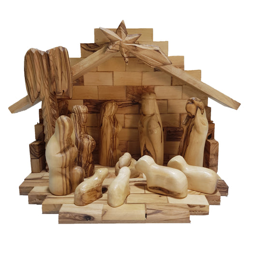 Nativity Set Special - Genuine Olive Wood