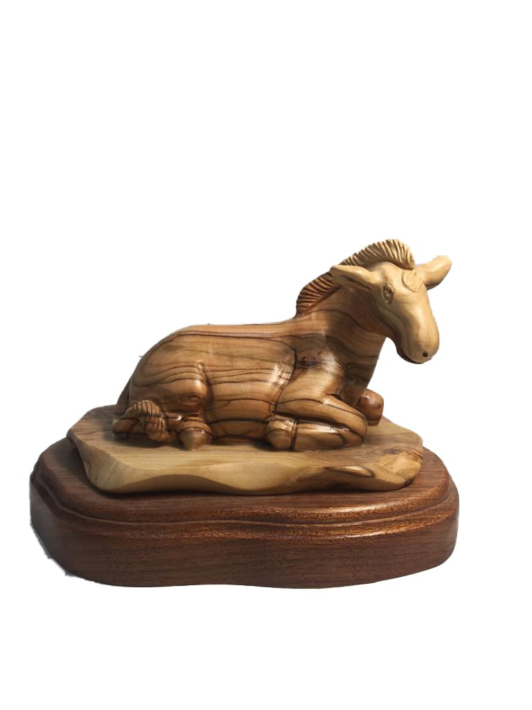 Nativity Set Natural Cave Special - Figures with Base - Olive Wood