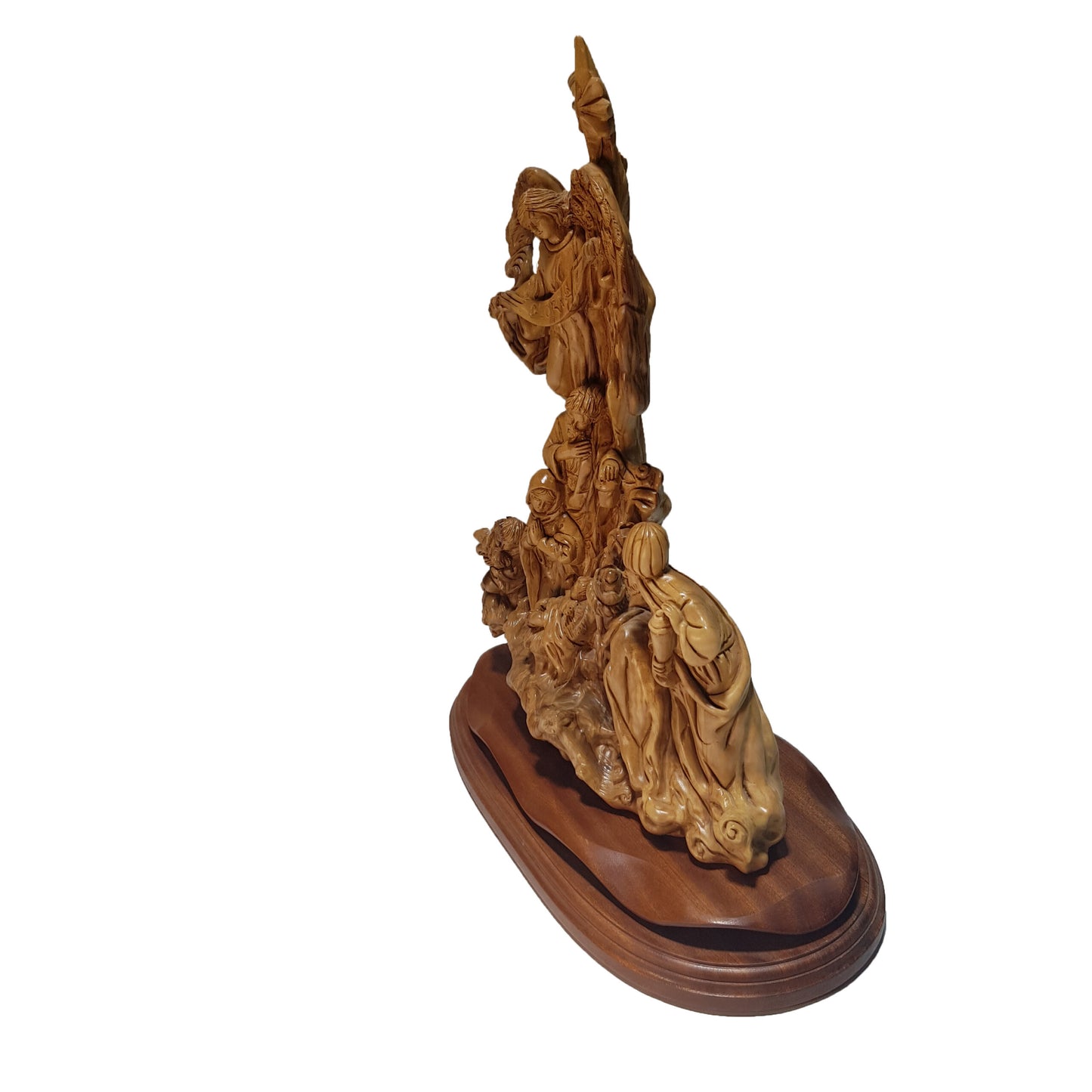 Nativity Scene with Base – Olive Wood