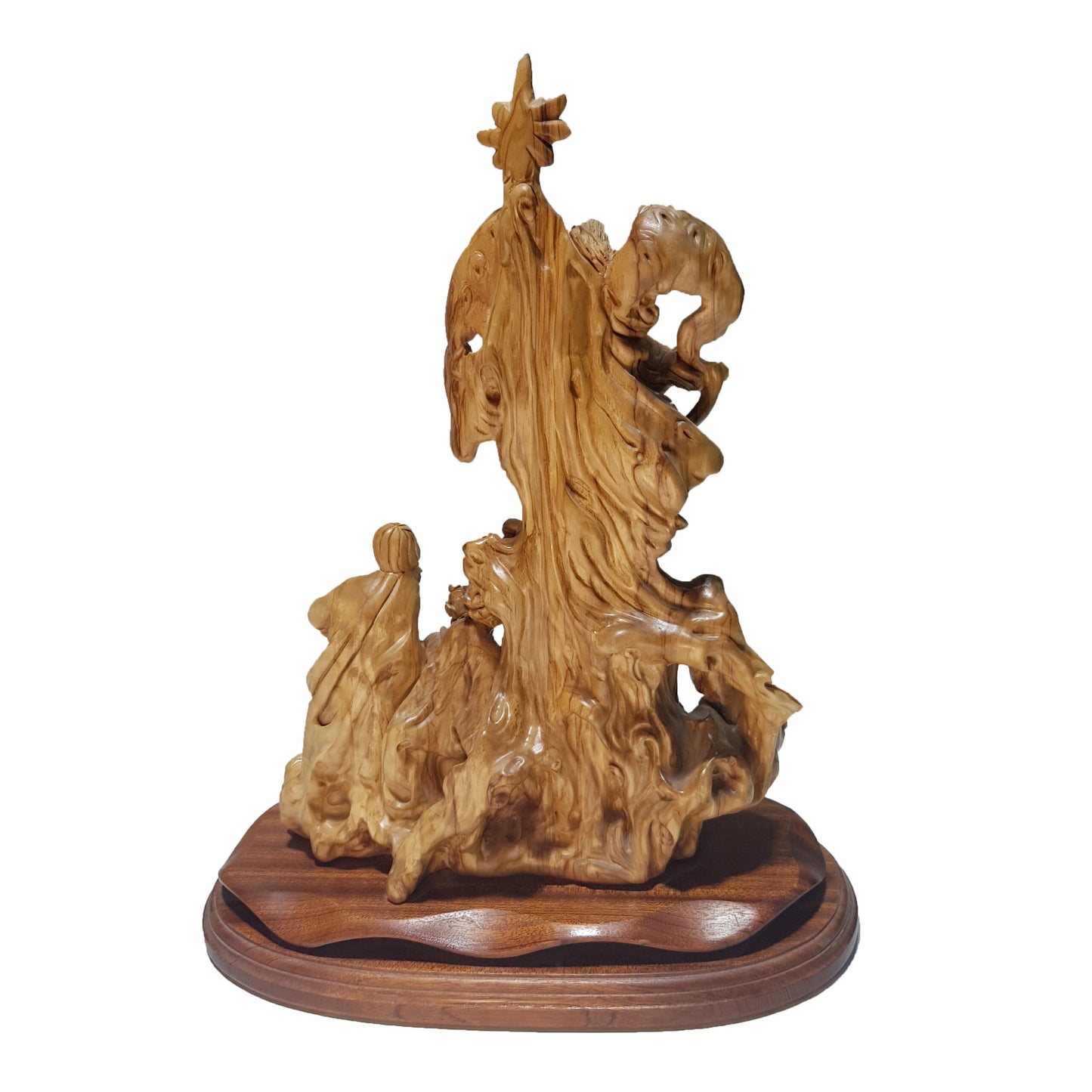 Nativity Scene with Base – Olive Wood