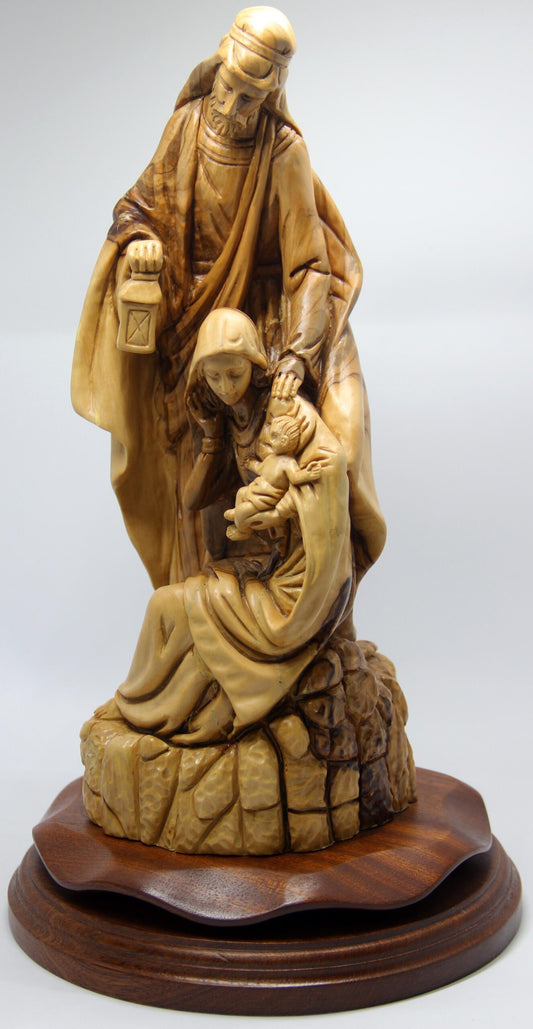 The Holy Family Statue - Nativity - Olive Wood Hand Crafted