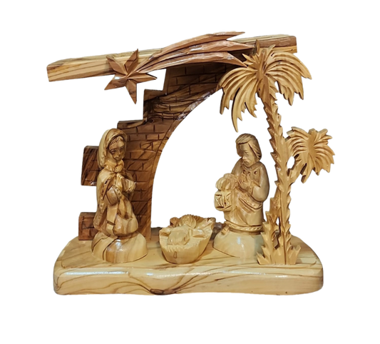 Nativity Set - Genuine Olive Wood