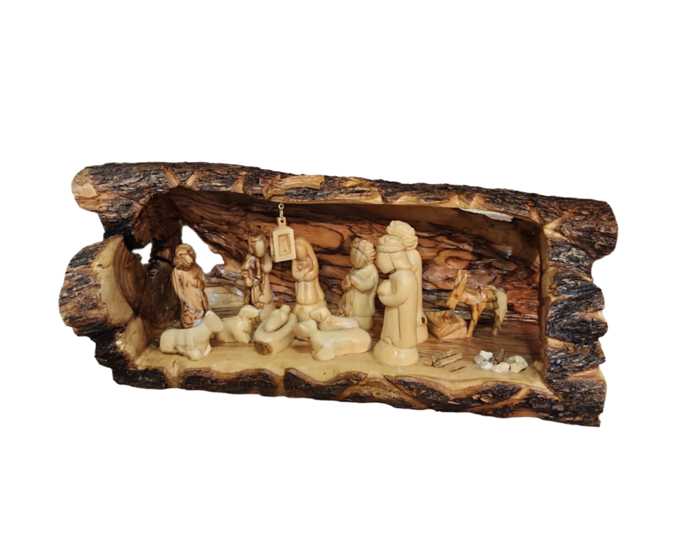 Nativity Scene Set - Genuine Quality Olive Wood