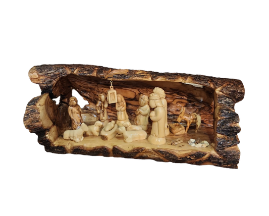 Nativity Scene Set - Genuine Quality Olive Wood