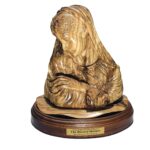 The Blessed Mother Holding Baby Jesus - Handcrafted Olive Wood