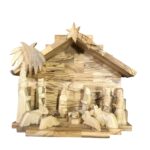 Silent Night Musical Nativity Set - Genuine Olive Wood